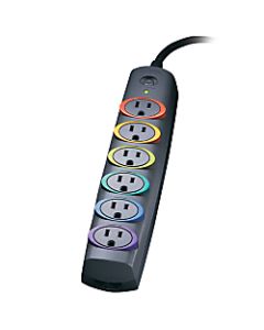 Kensington SmartSockets Premium Surge Protector, 1260 Joules, 6-Outlet, 8ft Cord