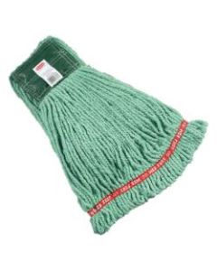 Rubbermaid Premium Web Foot Shrinkless Wet Mop, Medium 5in Headband, Green