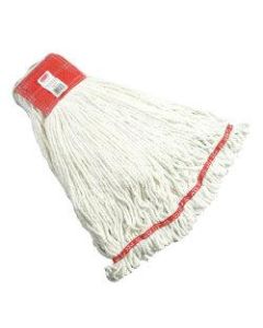 Rubbermaid Premium Web Foot Shrinkless Wet Mop, Large 5in Headband, White