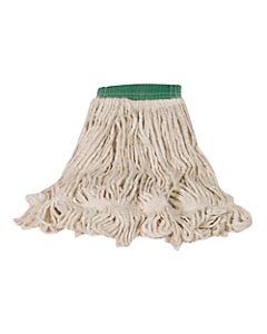 Rubbermaid Super Stitch Blend Mop, Large 1in Headband, Green