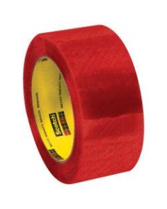 3M 3199 Security Tape, 2in x 110 Yd., Clear/Red, Case Of 6