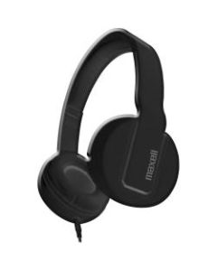 Maxell Solid2 Black Headphones - Stereo - Mini-phone (3.5mm) - Wired - Over-the-head - Binaural - Circumaural - Black