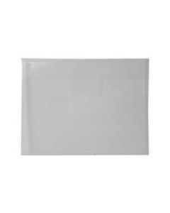 JAM Paper Plastic Envelopes, Letter-Size, 9 7/8in x 11 3/4in, Clear, Pack Of 12