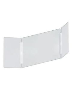 Azar Displays Cashier Shield, 53-1/2in x 23-1/2in, Clear