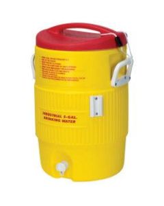 Heat Stress Solution Water Coolers, 5 Gallon, Red and Yellow