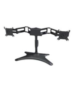 DoubleSight Displays Flex DS-224STB Desk Mount for LCD Monitor, All-in-One Computer - Black - TAA Compliant - 2 Display(s) Supported - 24in Screen Support - 40 lb Load Capacity