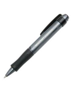 SKILCRAFT AbilityOne Ergonomic Retractable Ballpoint Pens, Fine Point, Black Ink, Pack Of 12 Pens