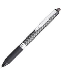 Pentel Oh! Gel Retractable Gel Pen, Medium Point, 0.7 mm, Carbon Fiber Barrel, Black Ink