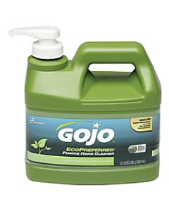 SKILCRAFT GOJO Eco-Preferred Pumice Lotion Hand Soap Cleaner, Lime Scent, 128 Oz, Carton Of 6 Bottles (AbilityOne 8520-01-647-1707)
