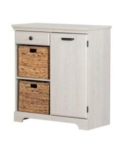 South Shore Versa 1-Door Storage Cabinet, 36-3/8inH x 33-3/4inW x 15-7/8inD, Winter Oak