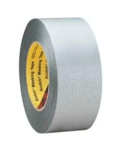 3M 225 Masking Tape, 3in Core, 2in x 180ft, Silver, Pack Of 24