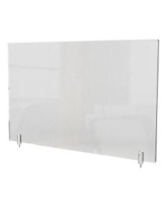 Ghent Partition Extender, With Screws, 30inH x 42inW x 13/16, Clear