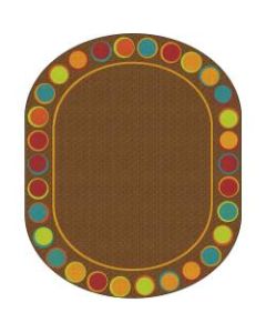 Flagship Carpets Sitting Spots Rug, 10ft 9in x 13ft 2in, Oval, Muted