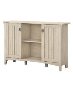 Bush Furniture Salinas Storage Cabinet With Doors, Antique White, Standard Delivery