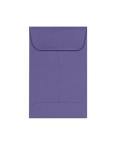 LUX Coin Envelopes, #1, Gummed Seal, Wisteria, Pack Of 500