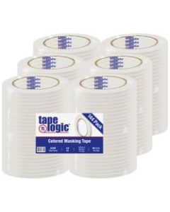 Tape Logic Color Masking Tape, 3in Core, 0.25in x 180ft, White, Case Of 144
