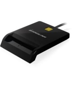 IOGEAR USB Smart Card Reader (Non-TAA) - Contact - Cable - USB 2.0 - Black