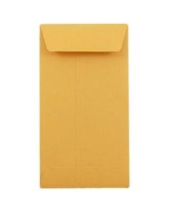 JAM Paper Coin Envelopes, #7, Gummed Seal, Brown Kraft, Pack Of 25
