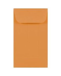 JAM Paper Coin Envelopes, #3, Gummed Seal, Brown Kraft, Pack Of 25