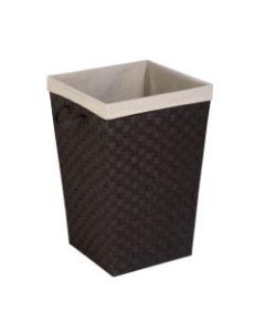 Honey-Can-Do Woven Strap Hamper, 26in, Black