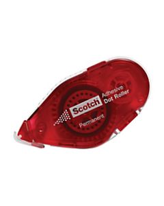 Scotch Adhesive Dot Roller, Clear, 1/3in x 588in
