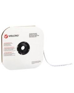 VELCRO Brand Tape, Hook Dots, 0.63in, White, Case Of 1,200