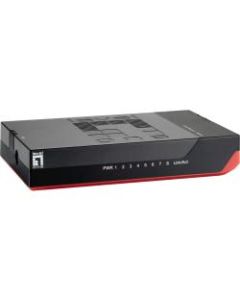 LevelOne GSW-0807 8-Port Gigabit Desktop/ Wall Mountable Switch - 8 x 10/100/1000Base-T