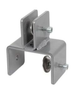Lorell Mounting Brackets For Workstation Panel, 10-1/8inH x 1-5/8inW, Gray/Silver, Set Of 2 Brackets