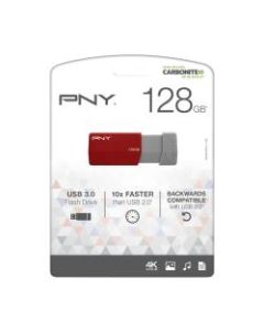 PNY USB 3.0 Flash Drive, 128GB, Assorted Colors