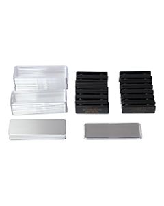 The Mighty Badge Name Badge Starter Kit, For Inkjet Printers, 1in x 3in, Silver, Pack Of 10