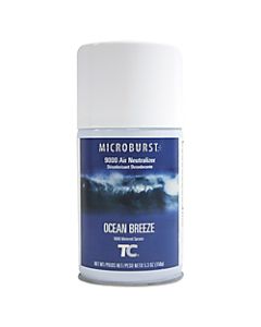 Rubbermaid Commercial Scented Air Spray Dispenser Refills For Microburst 9000 Dispensers, Ocean Breeze, 5.3 Oz, Pack Of 4