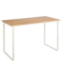 Safco Steel Workstation - Rectangle Top - U-shaped Base - 47.25in Table Top Width x 24in Table Top Depth x 0.75in Table Top Thickness - Assembly Required - Wood, Steel, Fiberboard