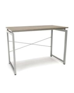 Essentials By OFM Floating-Top Office Desk, Driftwood