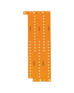 Amscan Plastic Waterproof Wristbands, 1in x 10in, Solid Orange, Pack Of 250 Wristbands
