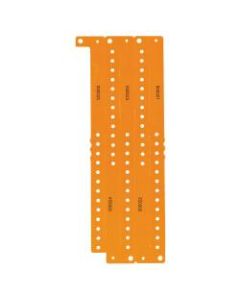 Amscan Plastic Waterproof Wristbands, 1in x 10in, Solid Orange, Pack Of 250 Wristbands