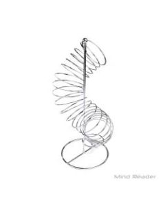 Mind Reader Twisted Fruit Holder Organizer, 18 1/2inH x 7 7/8inW x 7 7/8inD, Silver
