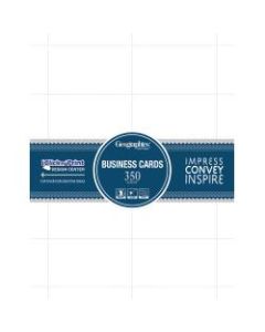Geographics Inkjet, Laser Print Business Card - 3 1/2in x 2in - 65 lb Basis Weight - Recycled - 30% Recycled Content - 350 / Pack - White