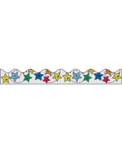 Bordette Decorative Border - Stars Design - 2.25in x 25ft - 1 Roll/Pkg