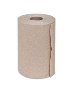 Genuine Joe Hardwound 1-Ply Paper Towels, 100% Recycled, 350ft Per Roll, 500 Sheets Per Roll, Pack Of 12 Rolls