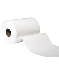 Genuine Joe Hardwound 1-Ply Paper Towels, 350ft Per Roll, Pack Of 12 Rolls