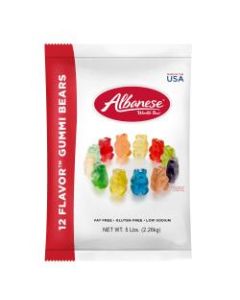 Albanese Confectionery Gourmet Gummy Bears, Assorted Flavors, 5-Lb Bag