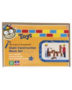 Smart Monkey ImagiBRICKS Giant Construction Building Block Set, 50% Recycled, Grades Pre-K - 3