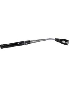 QVS 3-LED Extendable Magnetic Flash Light with Flexible Neck - LR44 - Black