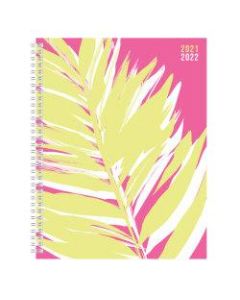 Office Depot Brand Fashion Weekly/Monthly Academic Planner, 8-1/2in x 11in, Tropical Techtopia, July 2021 To June 2022, DX200580-008