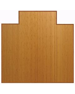 Anji Mountain Bamboo Tri-Fold Plush Chair Mat, 47in x 51in, 1/2in Thick, Natural