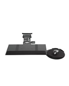 KellyREST Leverless Lift n Lock Standard Keyboard Tray With Oval Mouse Platform, Black