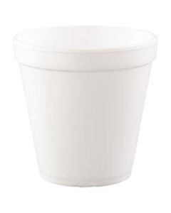 Dart Foam Food Containers, 16 Oz, White, 25 Containers Per Bag, Carton Of 20 Bags