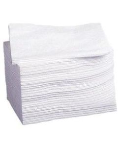 Medline Deluxe Dry Disposable Washcloths, 10in x 13in, White, Pack Of 50 Washcloths, Case Of 10 Packs