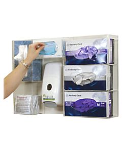Cottage Wall-Mount Deluxe Professional Protection Station, 16 3/4in x 23 1/2in x 4 1/2in, Clear