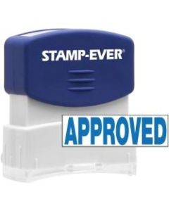 Stamp-Ever Pre-inked APPROVED Stamp - Message Stamp - "APPROVED" - 0.56in Impression Width x 1.69in Impression Length - 50000 Impression(s) - Blue - 1 Each